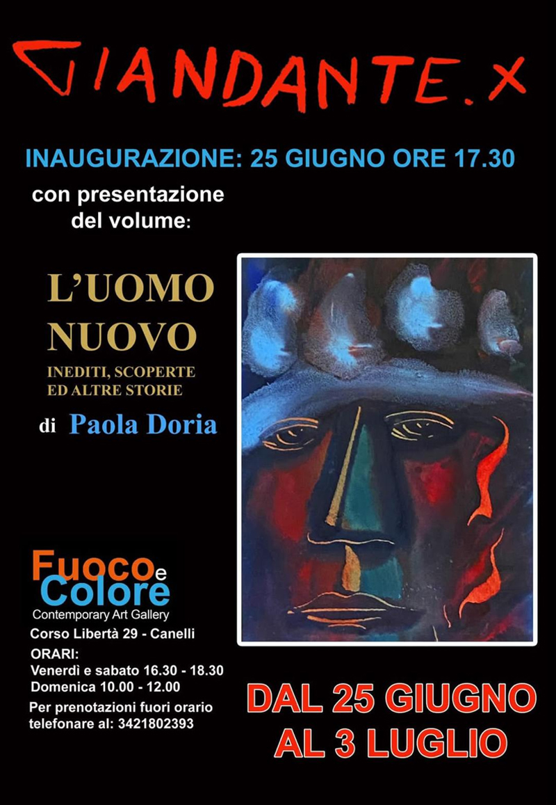 Mostra personale retrospettiva e presentazione biografia - Giandante X